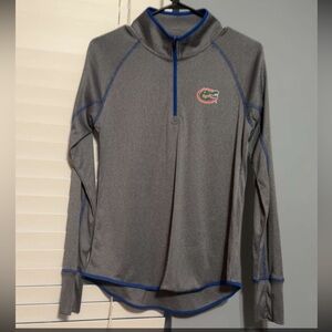 Gators Quarter-Zip Pullover with Blue Accents